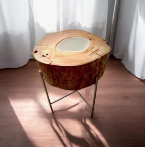 Mesa de Tronco con Luz Incorporada De Klein Light